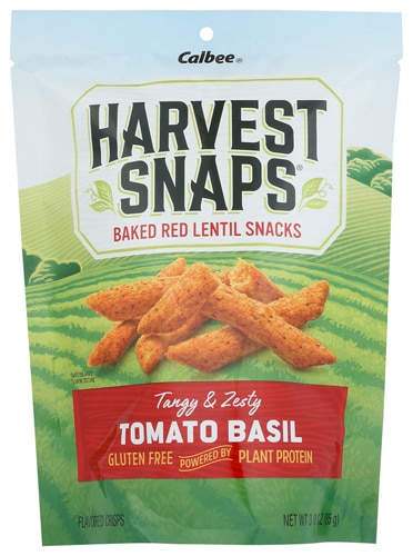 Calbee Gluten Free Lentil Snaps Harvest Snaps Tomato Basil