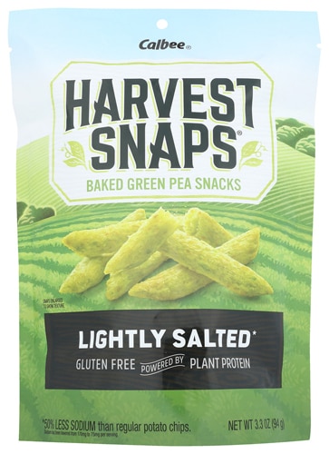 Calbee Harvest Snaps Gluten Free Green Pea Crisps Lightly Salted