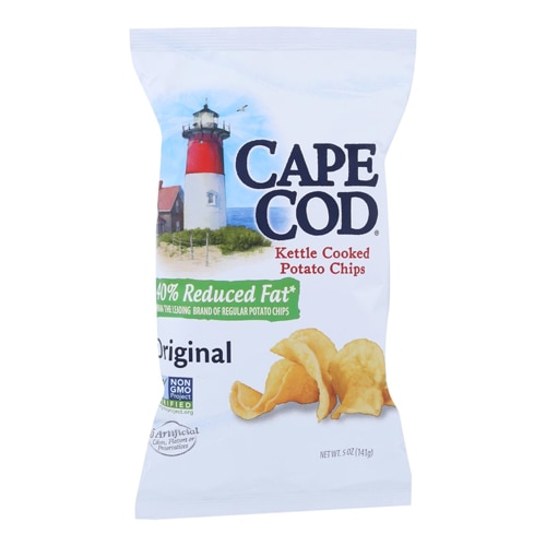 Cape Cod Non-GMO Kettle Cooked Potato Chips 40% Less Fat Original