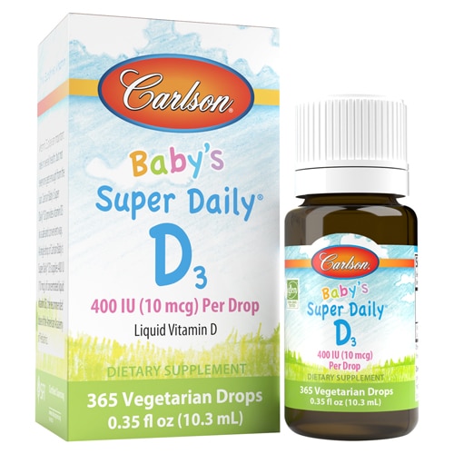 Carlson Baby's Super Daily D3 Liquid Vitamin D 400 IU Drops