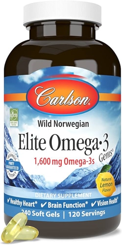 Carlson Elite Omega-3 Gems Lemon