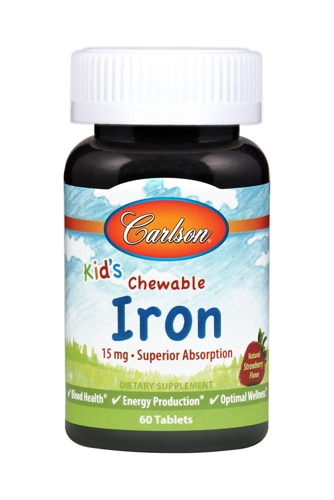 Carlson Kid's Chewable Iron Natural Strawberry