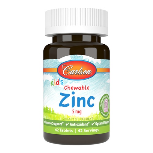 Carlson Kid's Chewable Zinc Natural Mixed Berry