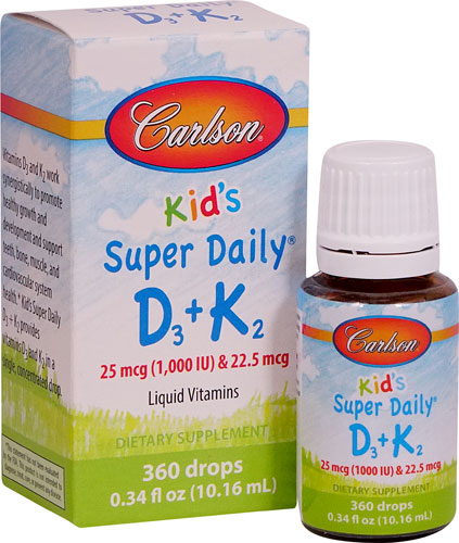 Carlson Kid's Super Daily D3 plus K2