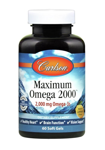 Carlson Maximum Omega 2000™ Natural Lemon