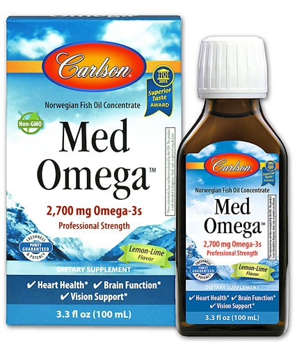 Carlson Norwegian MedOmega™ Fish Oil Concentrate Lemon Lime