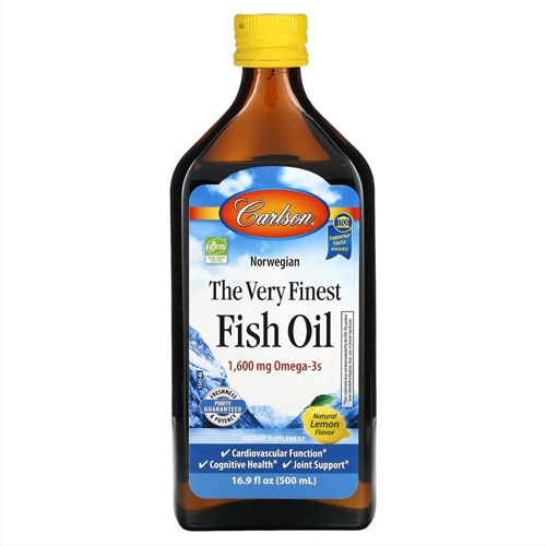 Carlson The Very Finest Fish Oil Natural Lemon