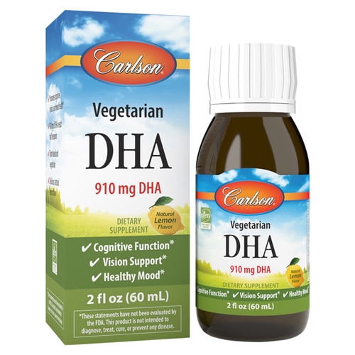 Carlson Vegetarian DHA Natural Lemon