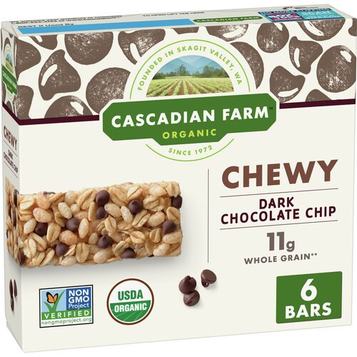Cascadian Farm Organic Chewy Granola Bars Dark Chocolate Chip