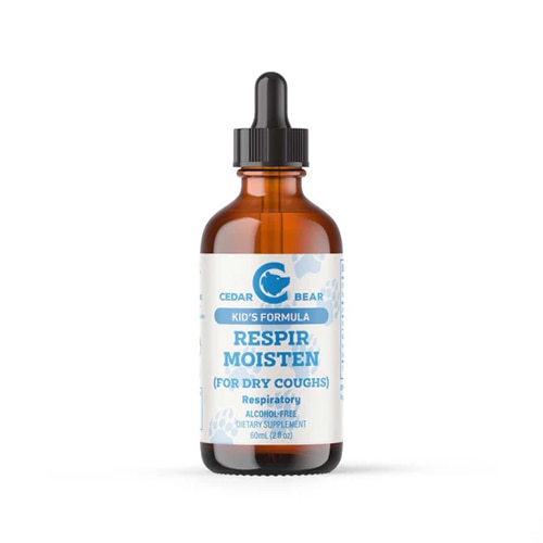Cedar Bear Kid's Formula Respir Moisten for Dry Coughs Respiratory Herbal Supplement