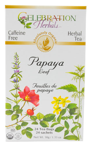 Celebration Herbals Organic Herbal Tea Papaya Leaf Caffeine Free