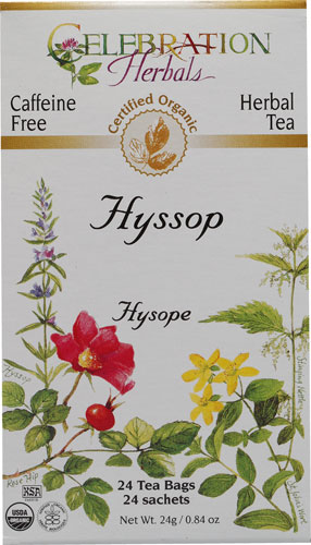 Celebration Herbals Organic Hyssop Tea Caffeine Free