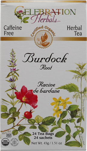 Celebration Herbals Organic Burdock Root Tea Caffeine Free