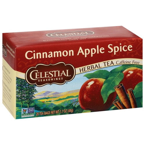 Celestial Seasonings Herbal Tea Caffeine Free Cinnamon Apple Spice