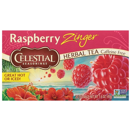 Celestial Seasonings Herbal Tea Caffeine Free Raspberry Zinger