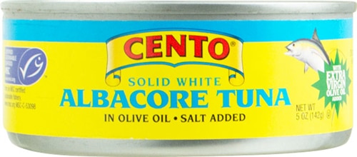 Cento MSC Certified Albacore Can Tuna Fish with Extra Virgin Olive Oil