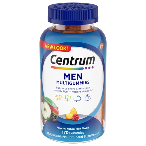 Centrum Men Multi Gummies Assorted Natural Fruit Flavors