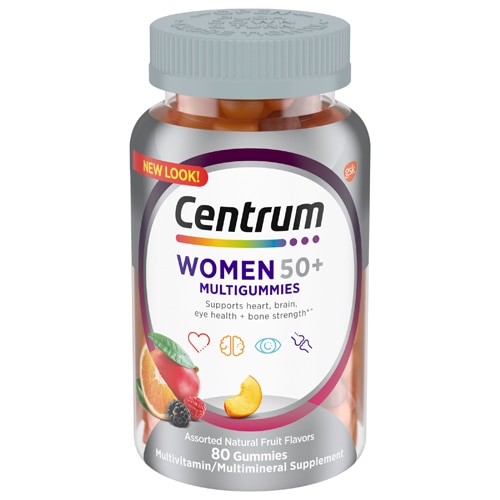 Centrum MultiGummies Women 50 Plus Multivitamin Supplement Assorted Fruit