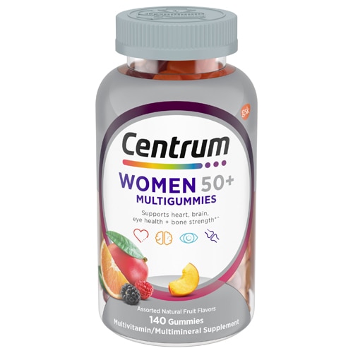 Centrum MultiGummies Women 50 Plus Multivitamin Supplement Assorted Fruit