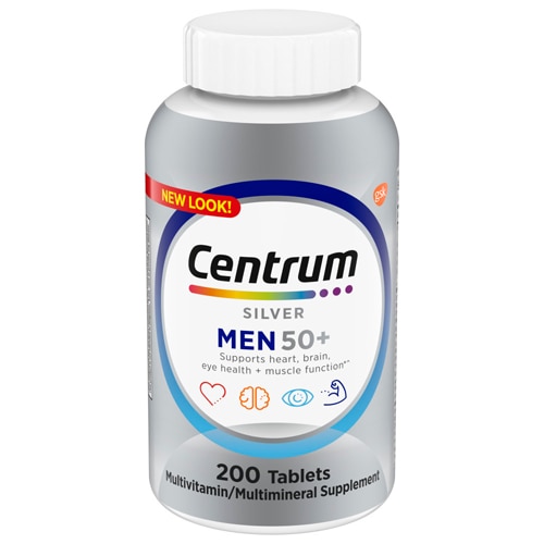 Centrum Silver Men 50 Plus Multivitamin-Multimineral Tablets