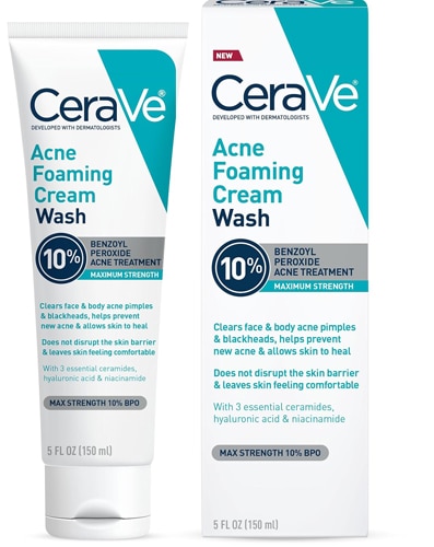 CeraVe Acne Foaming Cream Cleanser 10% BPO