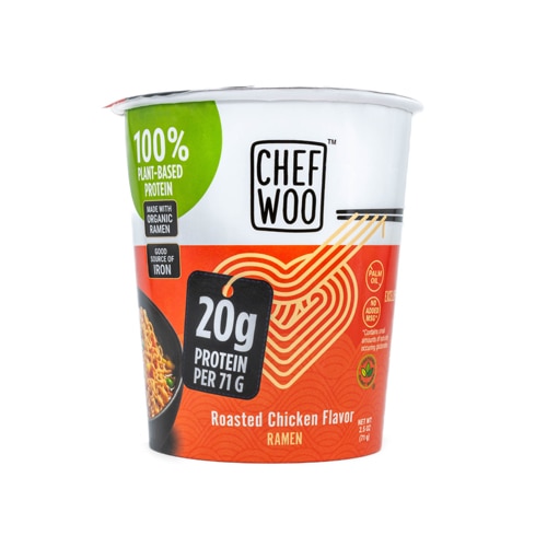 Chef Woo Organic High Protein Plant Based Ramen Roasted Chicken