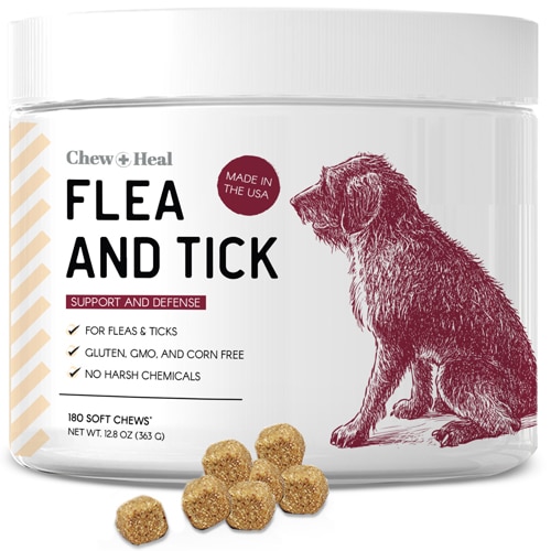 Chew + Heal Flea & Tick Support and Defense for Dogs