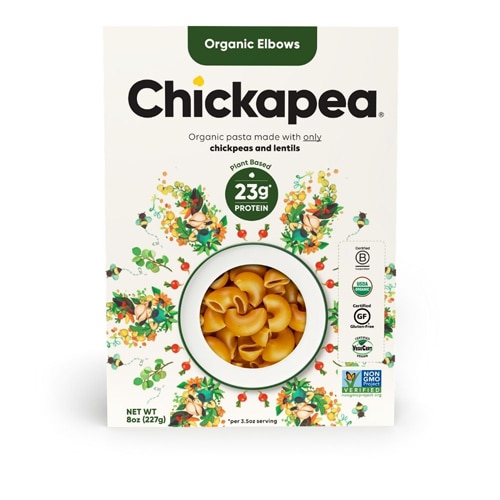 Chickapea Non-GMO Organic Elbows Pasta