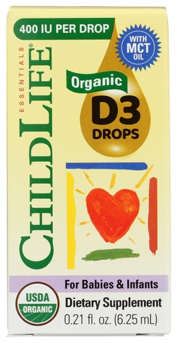 Childlife Babies & Infants Organic Vitamin D3 Drops