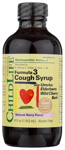 Childlife Formula 3 Cough Syrup Natural Berry