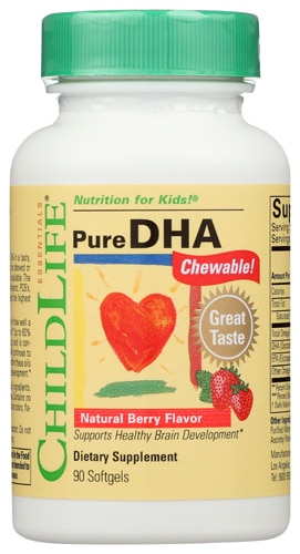 Childlife Pure DHA Healthy Brain Development Chewable Berry