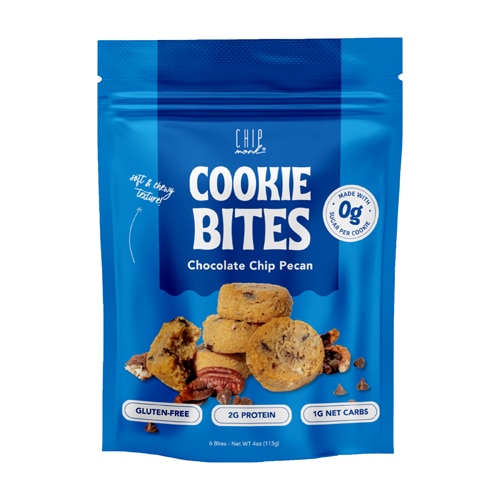 ChipMonk Keto Cookie Bites Chocolate Chip Pecan