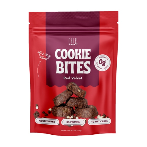 ChipMonk Keto Cookie Bites Red Velvet