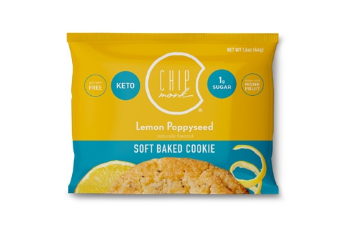 ChipMonk Keto Soft Baked Cookie Lemon Poppyseed