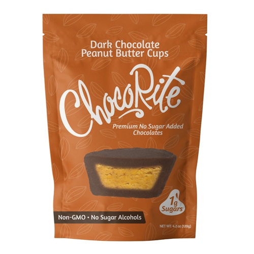 ChocoRite Peanut Butter Cups Low Sugar Dark Chocolate