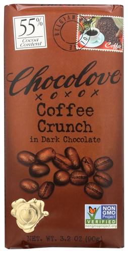 Chocolove Dark Chocolate Bar 55% Coffee Crunch