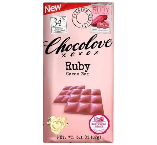 Chocolove Ruby Cacao Bean Chocolate Bar 34%