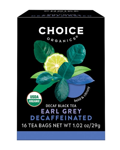 Choice Organics Tea Earl Grey Decaffeinated Black Tea