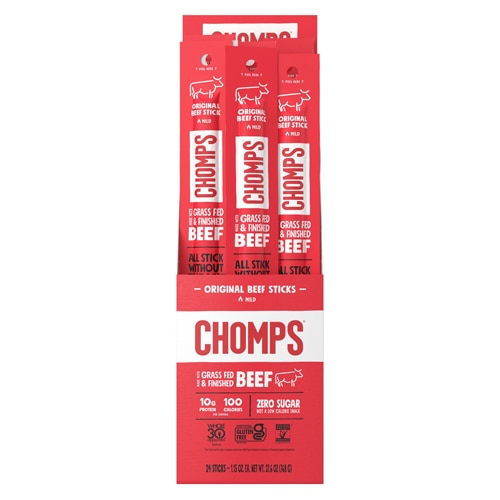 Chomps Meat Sticks Zero Sugar Original Beef