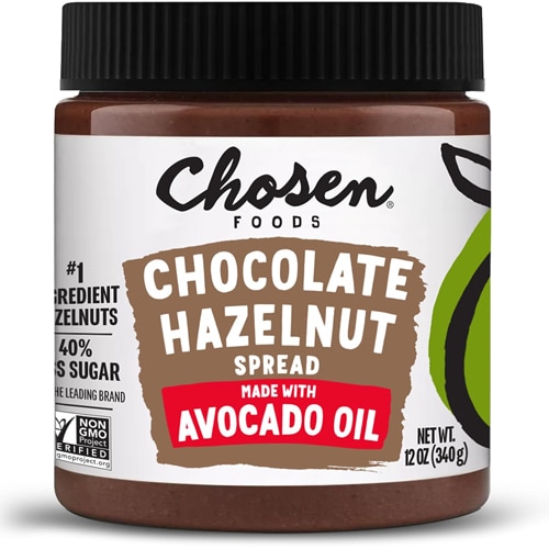 Chosen Foods Vegan Non-GMO Chocolate Hazelnut Spread with Avocado Oil