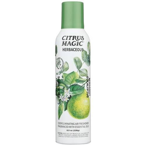 Citrus Magic Air Freshener Spray Herbaceous Odor Eliminating - Bergamot Eucalyptus