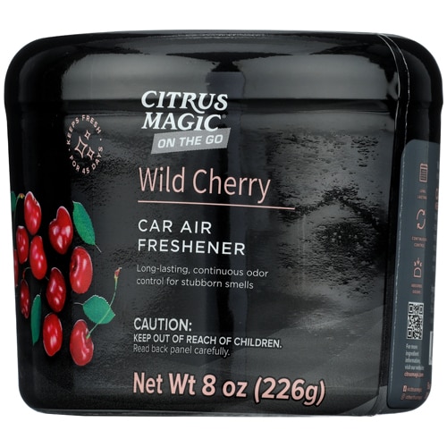 Citrus Magic On The Go Car Air Freshener Odor Absorbing Solid Wild Cherry