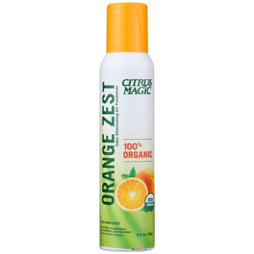 Citrus Magic Organic Natural Odor Eliminating Air Freshener Spray Orange Zest