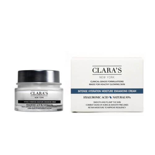 Clara's New York Intense Hydration Moisture Enhancing Cream Hyaluronic Acid