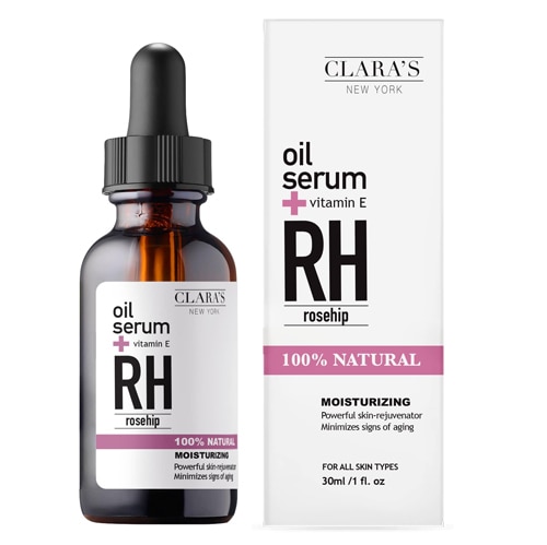 Clara's New York Moisturizing Rosehip Facial Oil Serum