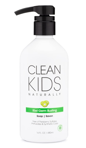 Clean Kids Naturally Body & Hand Soap Germ Busting Kiwi