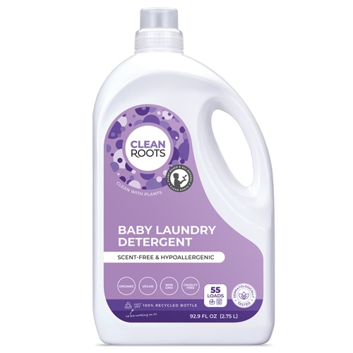 Clean Roots Baby Laundry Detergent 55 Loads Natural Fragrance-Free