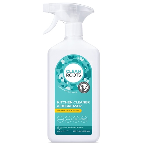 Clean Roots Kitchen Cleaner & Degreaser Organic Citrus Fruits