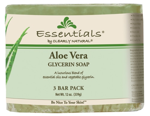 Clearly Natural Essentials Glycerin Bar Soap Aloe Vera