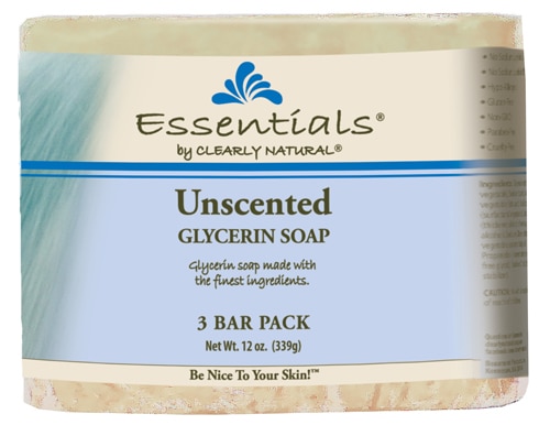 Clearly Natural Essentials Glycerin Bar Soap Unscented